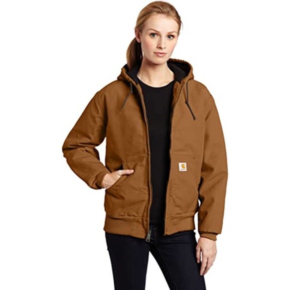 Carhartt Jackets & Blazers - Carhartt Women's Fleece Lined Duck Active Heavy Jacket WJ130 / Brown size Medium